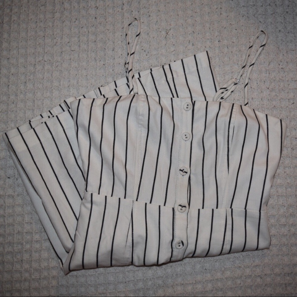 striped button down dress